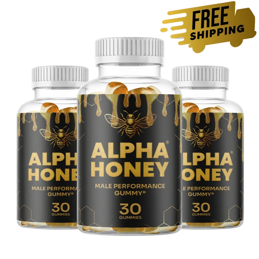 Alpha Honey three bottles